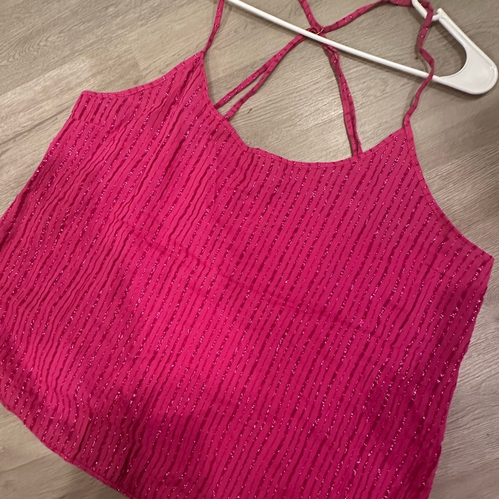 Victoria's Secret Pink Smocked Crop Top